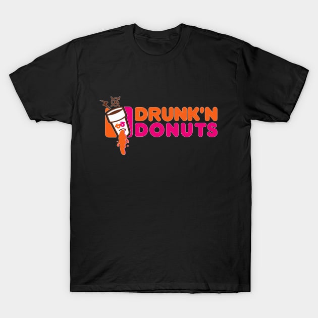 DRUNK'N DONUTS T-Shirt by KARMADESIGNER T-SHIRT SHOP